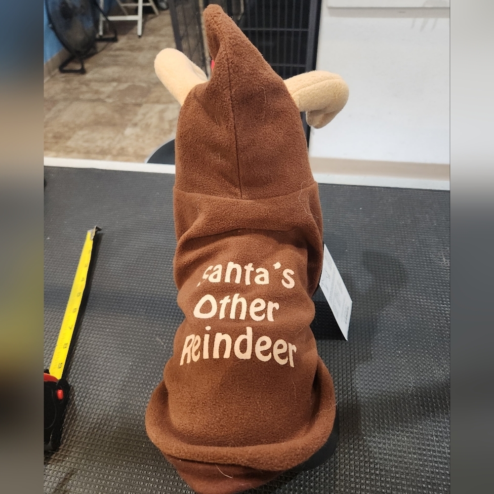 Santa's Reindeer Dog Costume Sweater